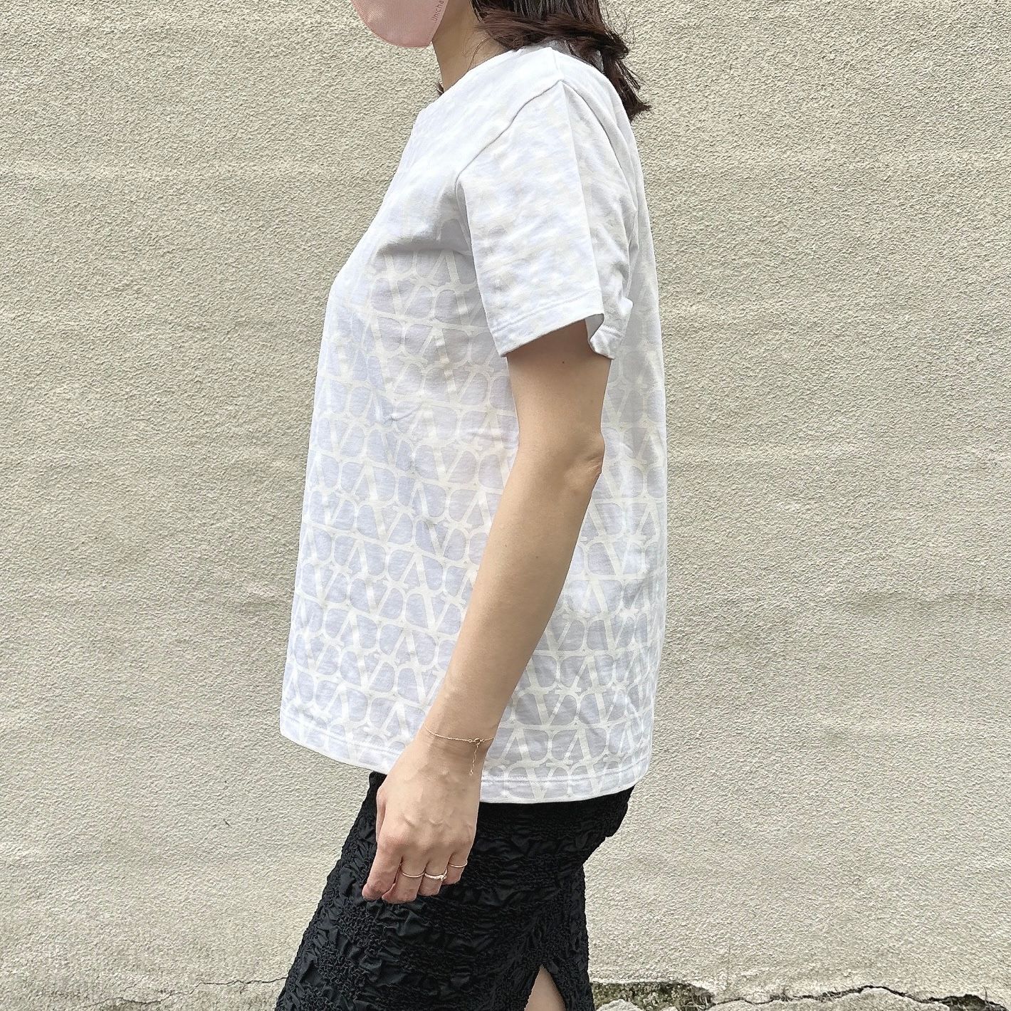【関税込み】Valentino ホワイト Iconographe Tシャツ Cotton T-shirt With Toile Iconographe Detail for Man in