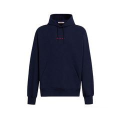 マルニプリント オーガニックコットン フーディー / パーカー / ネイビーブルー / 24AW NEW
