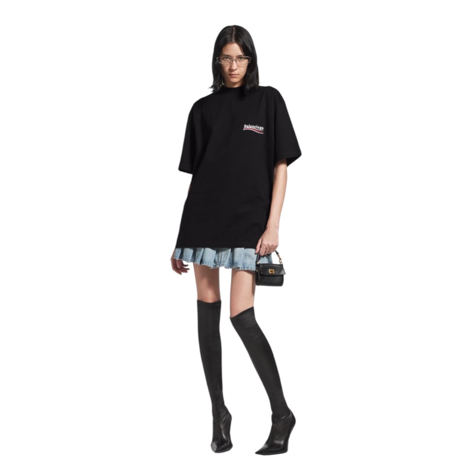 上品 バレンシアガ Tシャツ POLITICAL CAMPAIGN ラージフィット Balenciaga Political Campaign T-shirt Large Fit | Saks Fifth