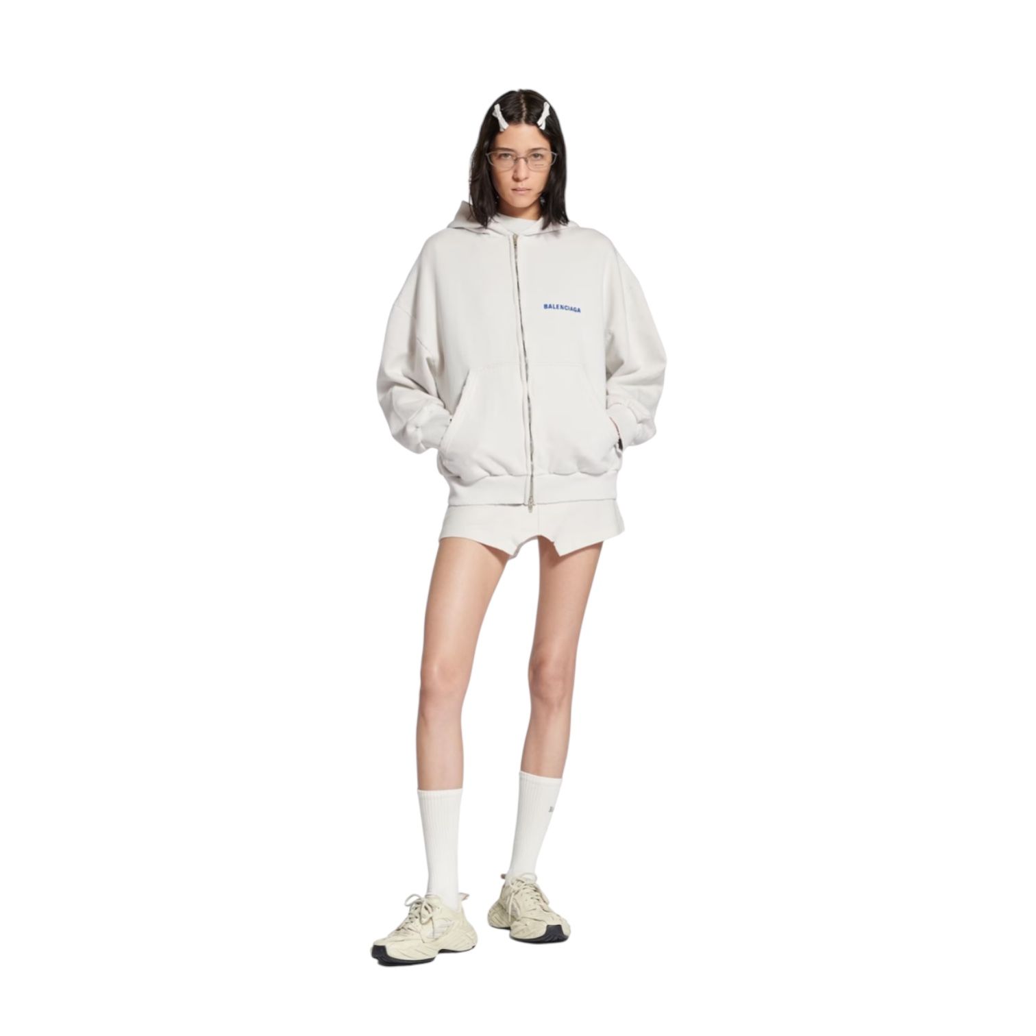 ●送料込●BALENCIAGA●Balenciaga Back ジップアップ フーディ BALENCIAGA - BALENCIAGA BACK ジップアップ フーディー