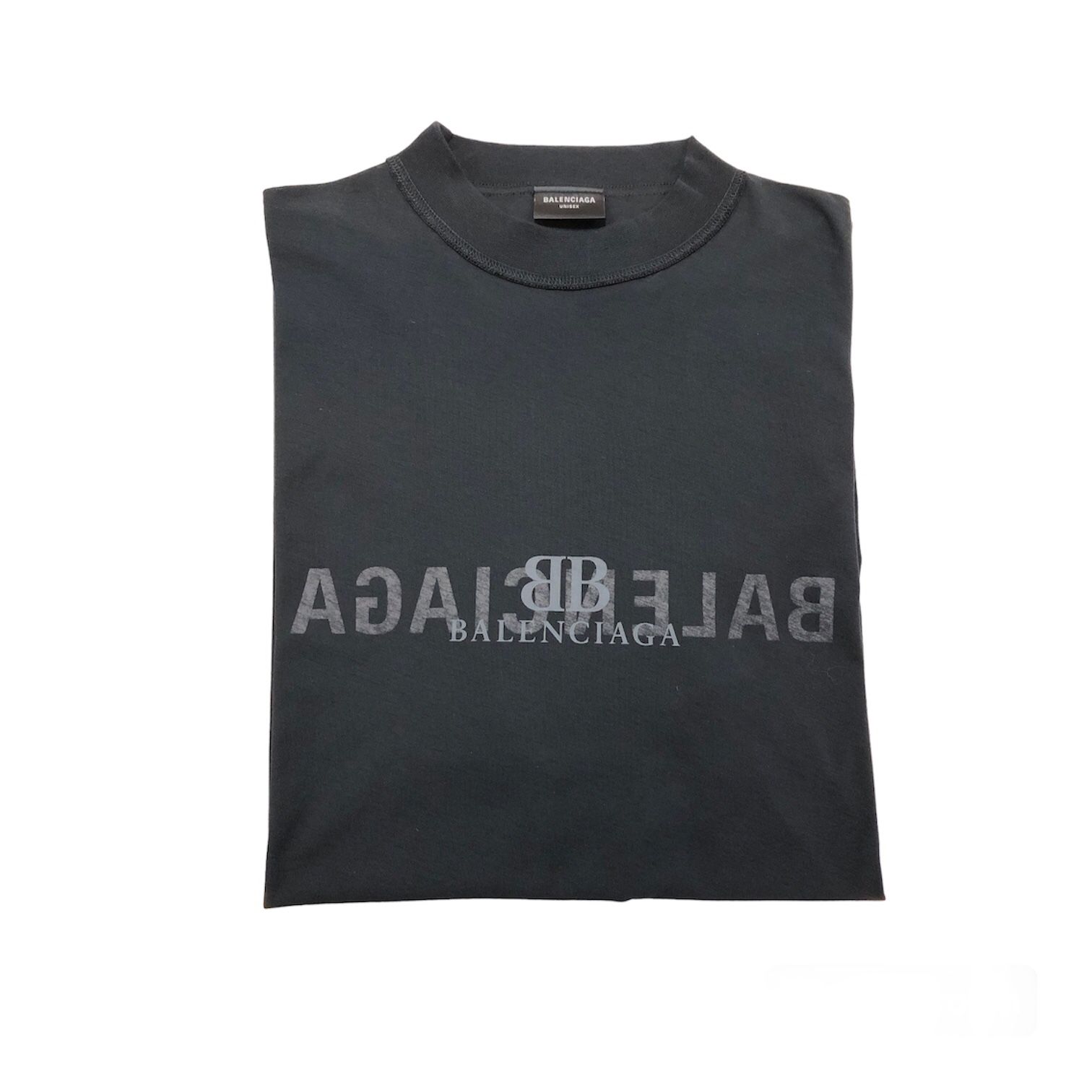 BALENCIAGA Inside Out コットン Tシャツ ユニークデザイン 送料関税込□BALENCIAGA□Antwerp Inside-Out コットン T シャツ