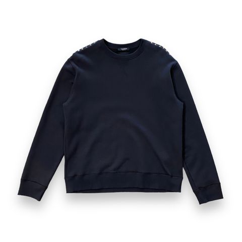 Shoulder studs sweatshirt / ロングスリーブ / スウェットシャツ / ロックスタッズ / メンズ / ブラック