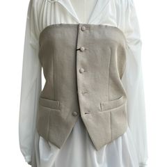Viscose bustier / ビスチェ / ベージュ / 2025SS new