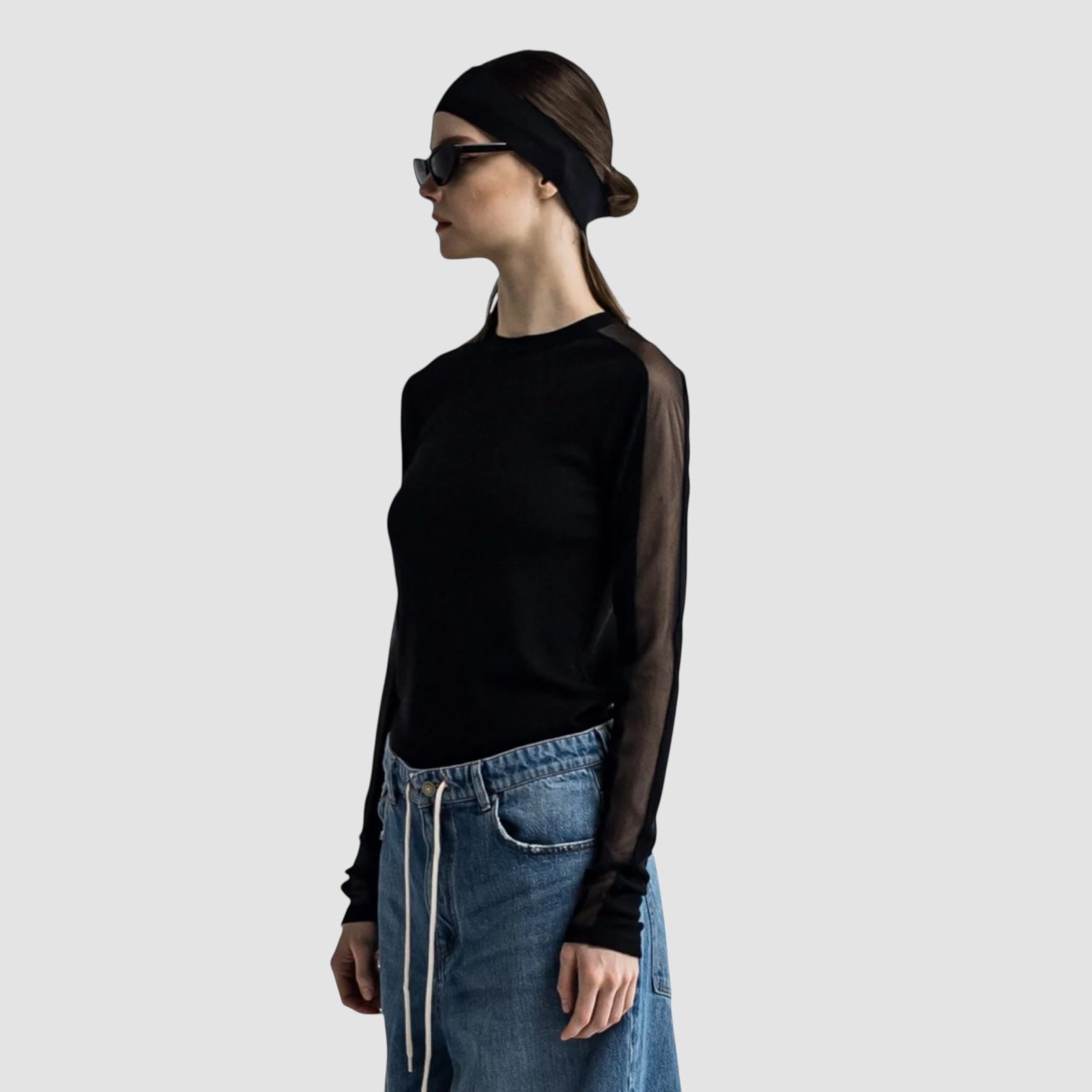 High gauge rib round neck / カットソー / ブラック / 2025aw new