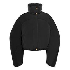 Caraco cropped puffer jacket カラコ クロップドジャケット / 中綿ジャケット / ブラック / 24AW