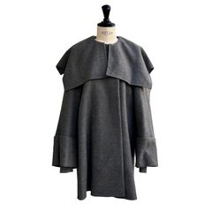 CAPE A-LINE COAT / ウールコート / レディース / グレー