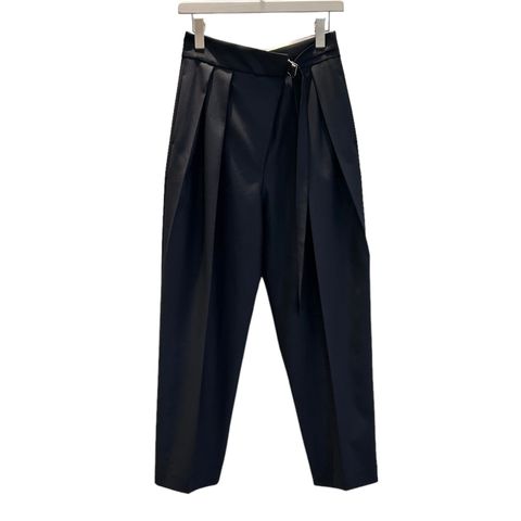 Barel pants / テーパードパンツ / ベルトパンツ / ネイビー