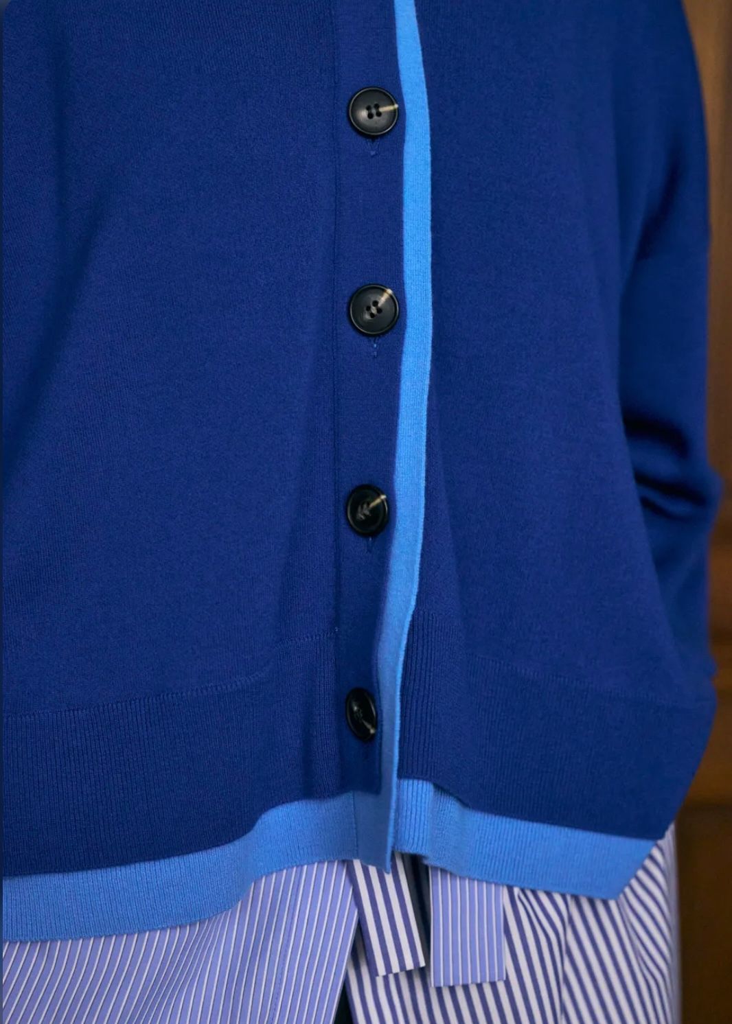 FAKE-LAYERED CARDIGAN / カーディガン / グリーン / 2025AW new