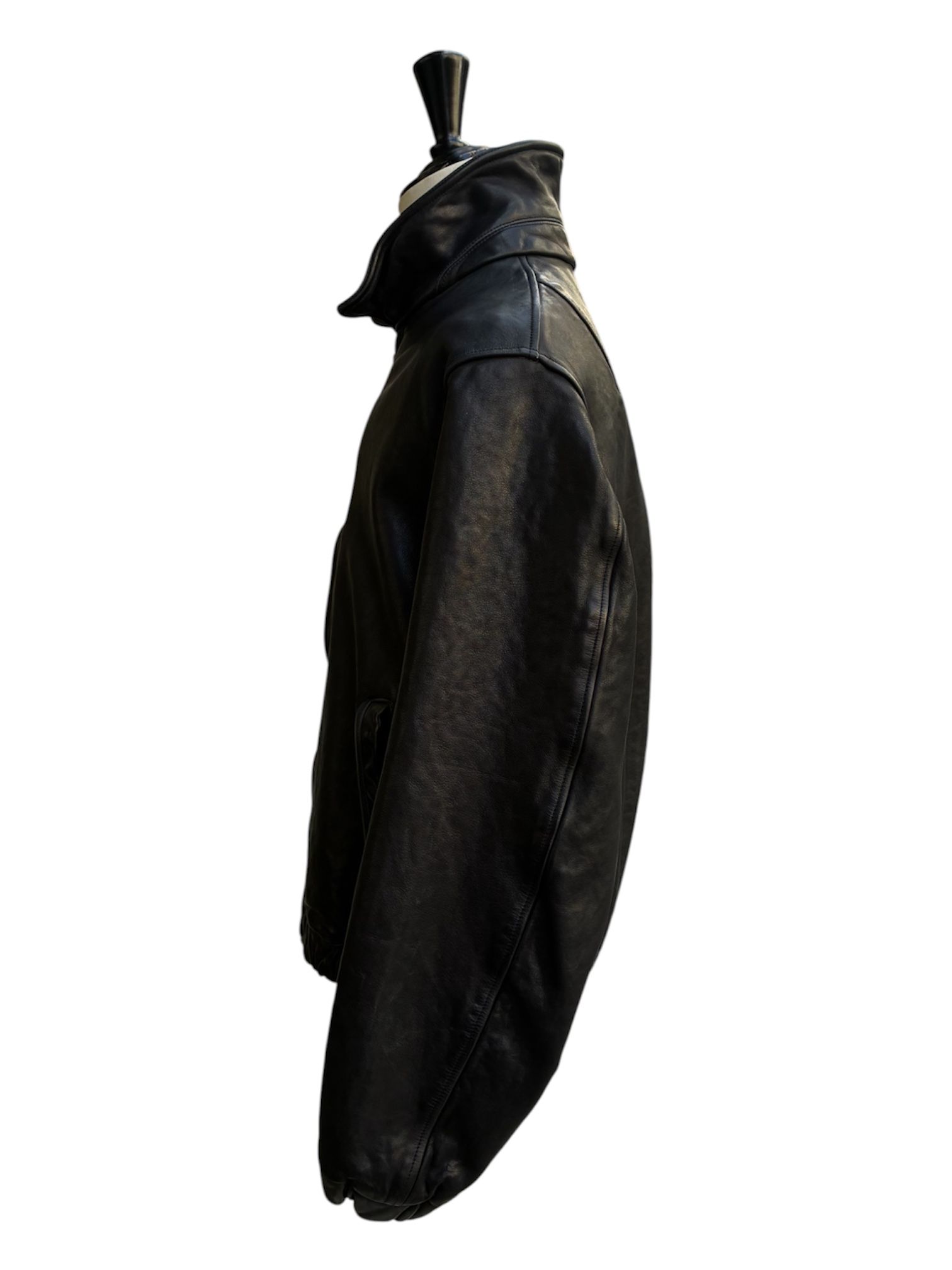 Garment dyed cow leather blouson / 2026AW / NEW