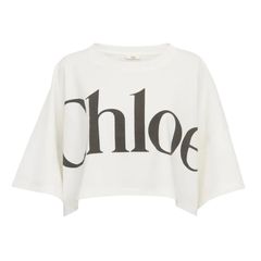 コットンジャージー製 クロップドボクシー ロゴTシャツ / ホワイト / 24AW NEW