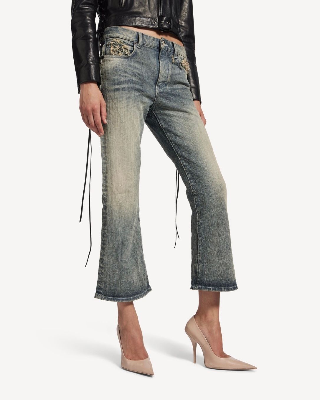 レース フレア CAPRI パンツ / ウィメンズ / ウェア / パンツ / ライトブルー / 2026SS NEW