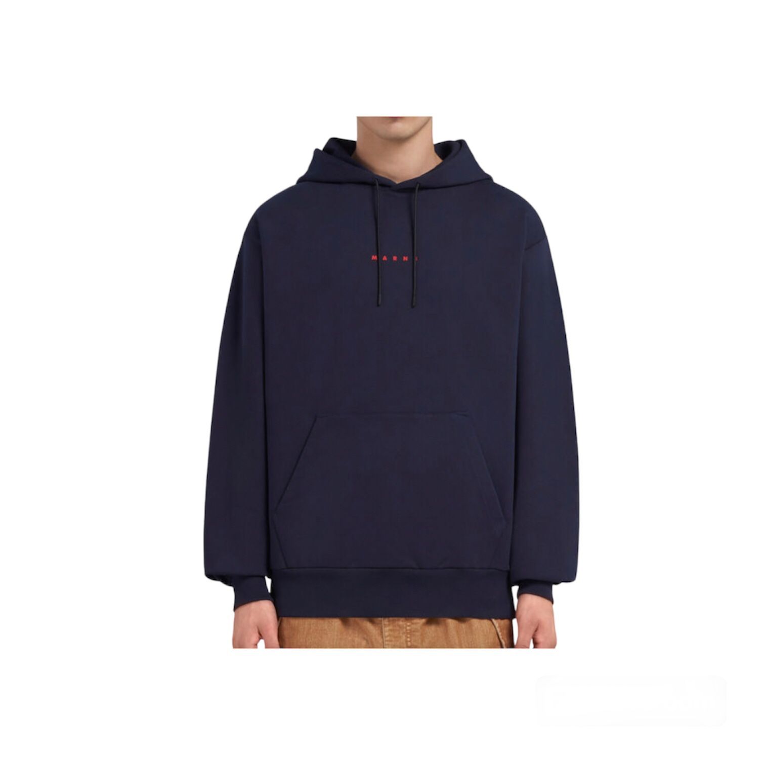 マルニプリント オーガニックコットン フーディー / パーカー / ネイビーブルー / 24AW NEW