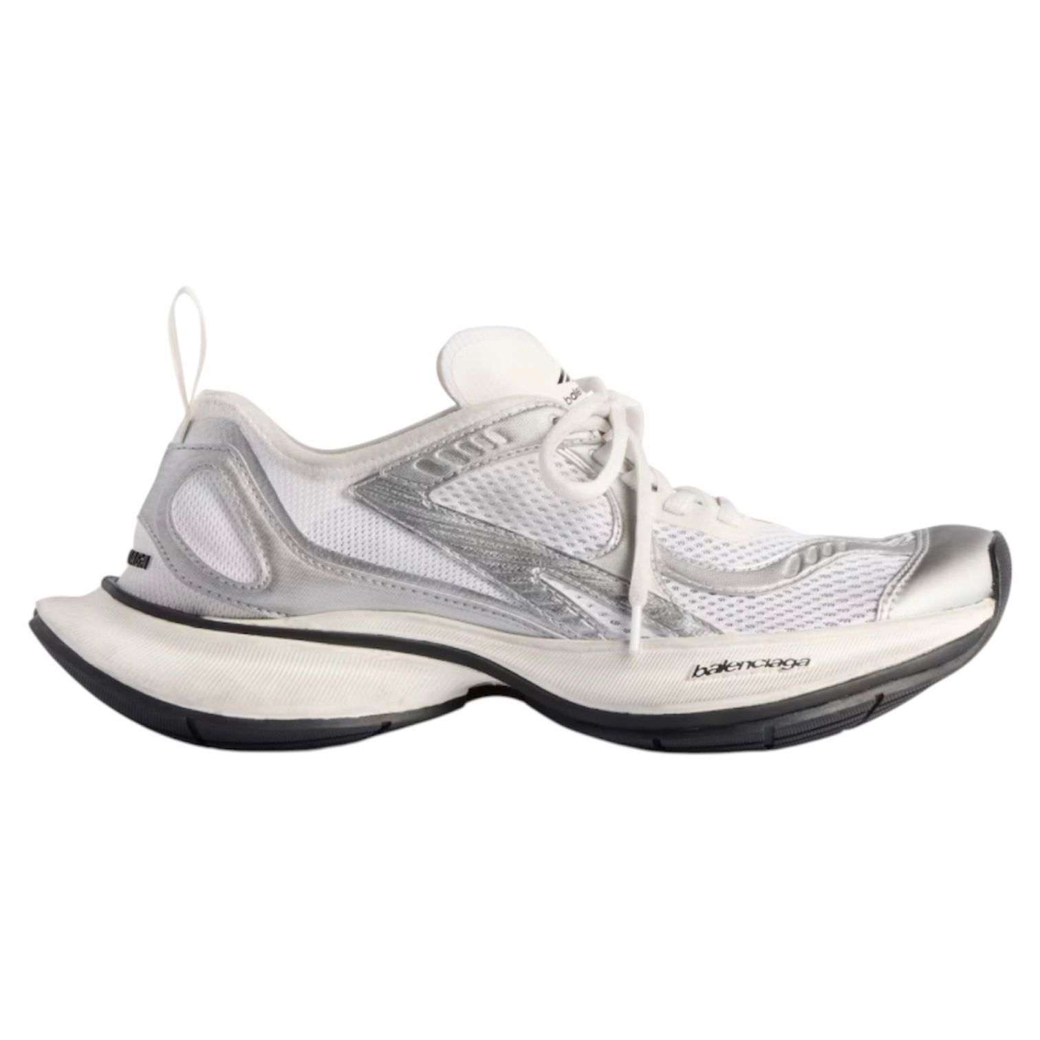 【BALENCIAGA】ホワイト&シルバー サーキット スニーカー Men's Circuit Sneaker in White/silver | Balenciaga US