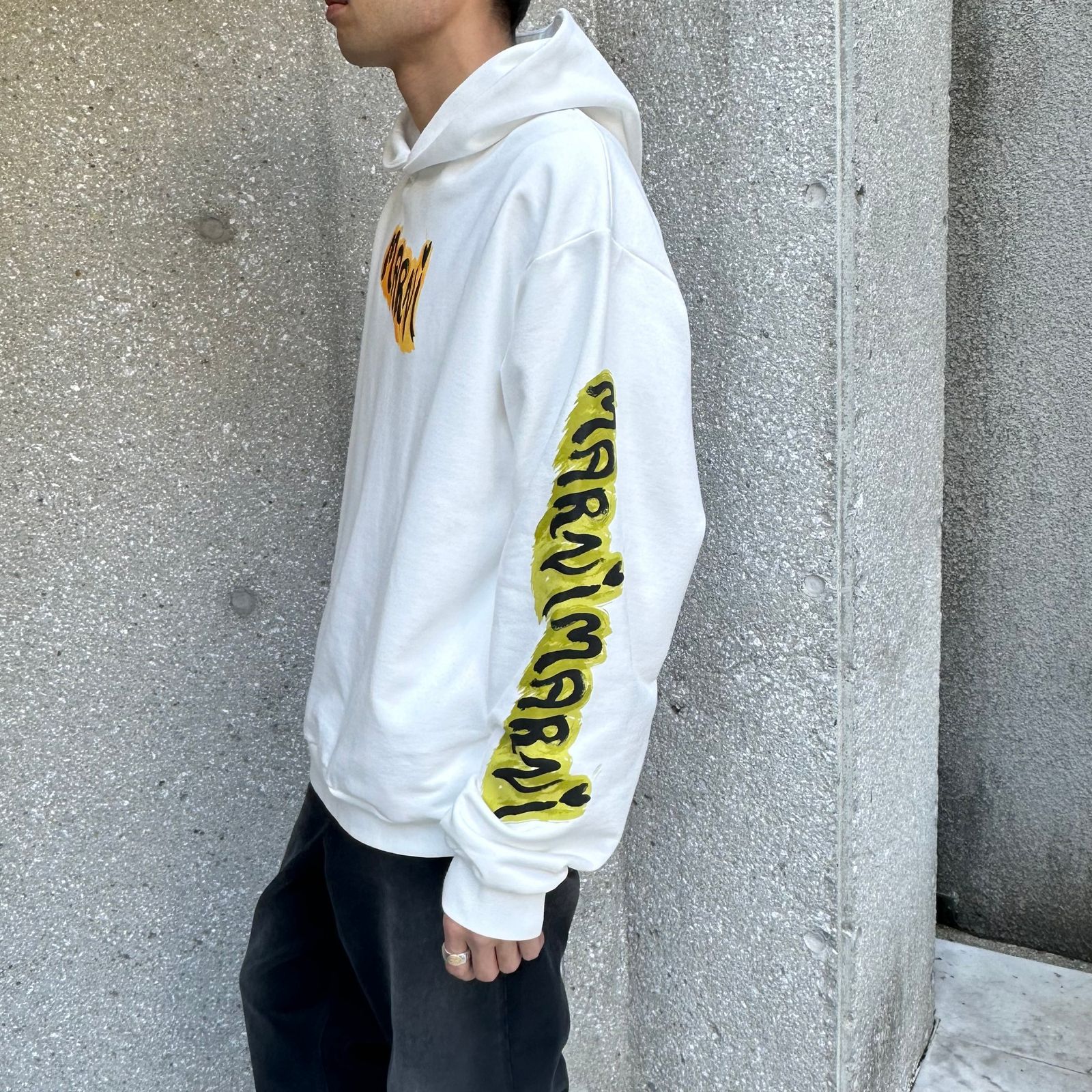 MARNI - ホワイト グラフィティプリント オーガニックコットン