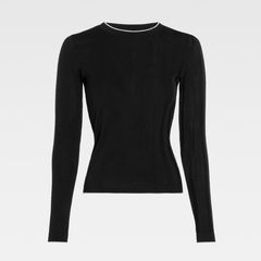 The Tricot sweater トリコット セーター / アシンメトリー / ブラック / 24AW