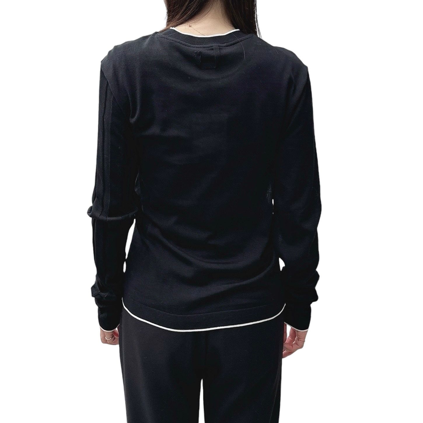 The Tricot sweater トリコット セーター / アシンメトリー / ブラック / 24AW