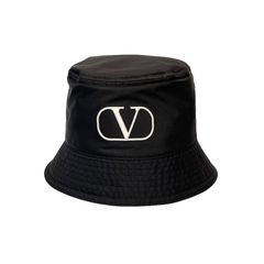 V logo signature bucket hat / 帽子 / ハット / バケットハット / ポリエステル / Vロゴ / ブラック