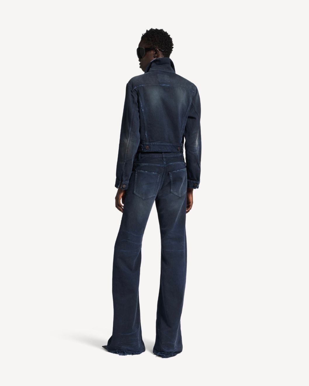 ダーティーエフェクト カーブド ウエストパンツ / ウィメンズ / ウェア / パンツ / ダークブルー / 2026SS NEW