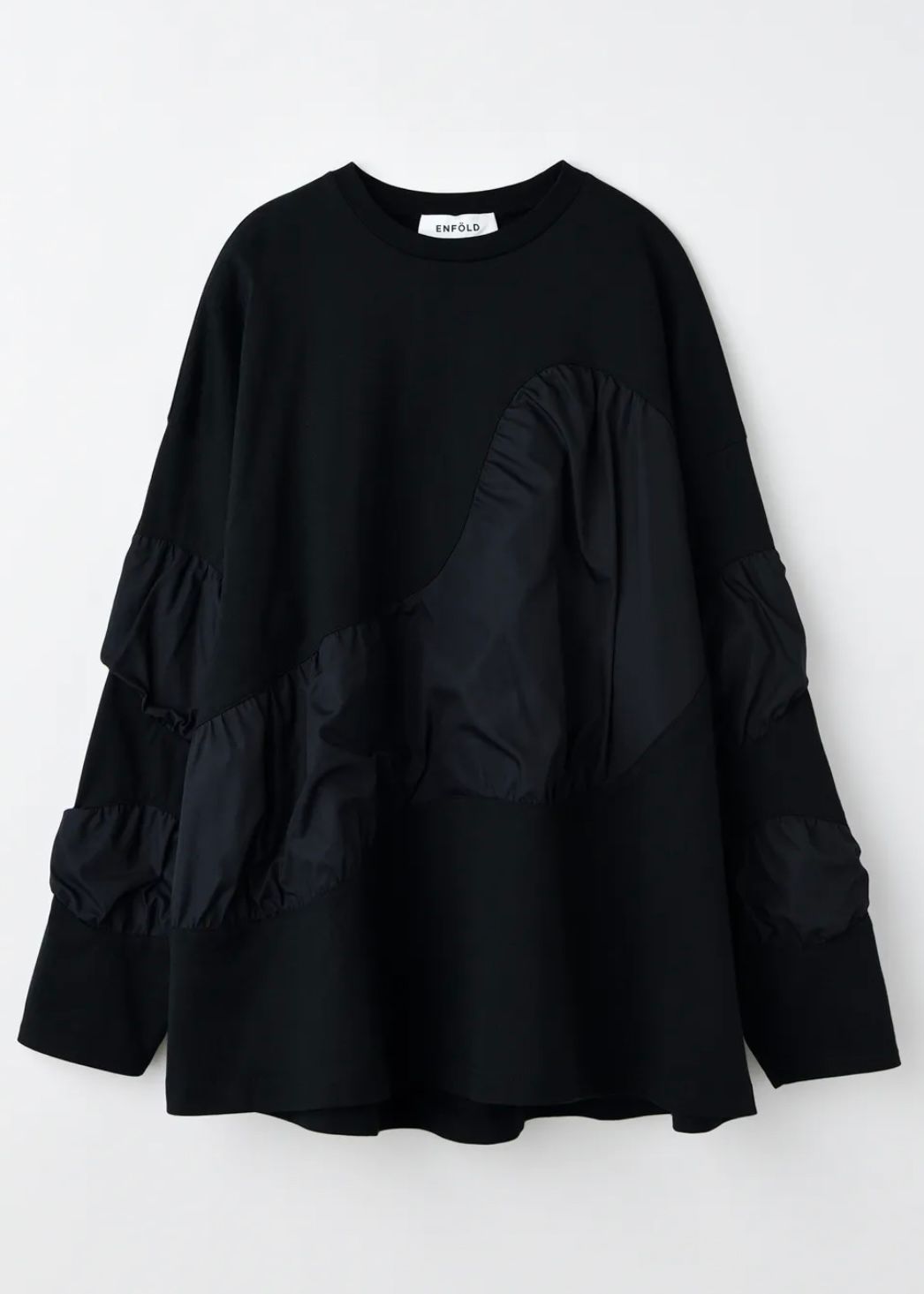PUFF-VOOLUME LONG SLEEVE-T-SHIRT / Tシャツ・ロングTシャツ / ブラック / 2025AW new