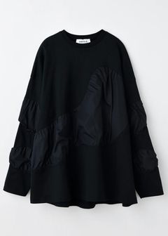 PUFF-VOOLUME LONG SLEEVE-T-SHIRT / Tシャツ・ロングTシャツ / ブラック / 2025AW new