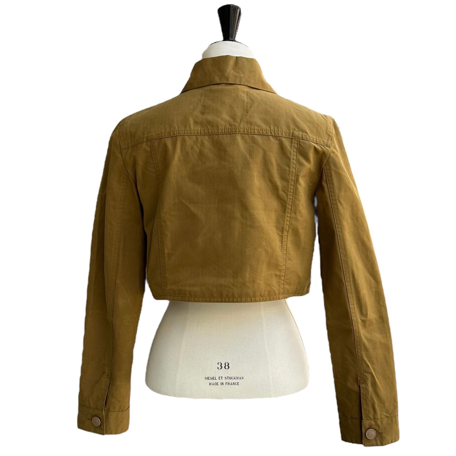 クロップド コットン ジャケット / マスタード / 24AW NEW