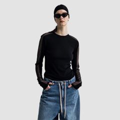 High gauge rib round neck / カットソー / ブラック / 2025aw new