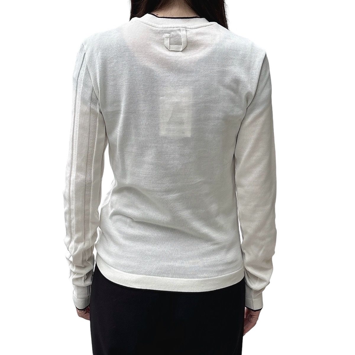 The Tricot sweater トリコット セーター / アシンメトリー / ホワイト / 24AW