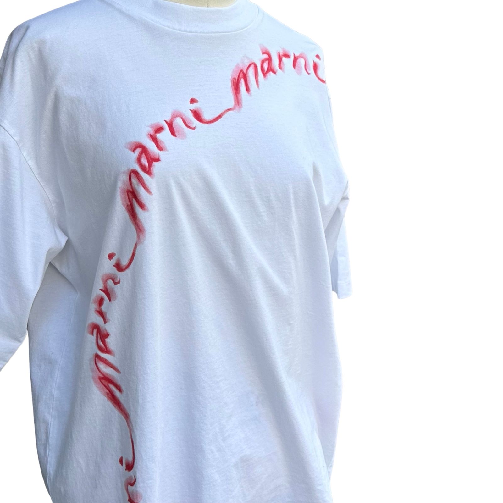 MARNI - ウェービーロゴ Tシャツ/オーガニックコットン製