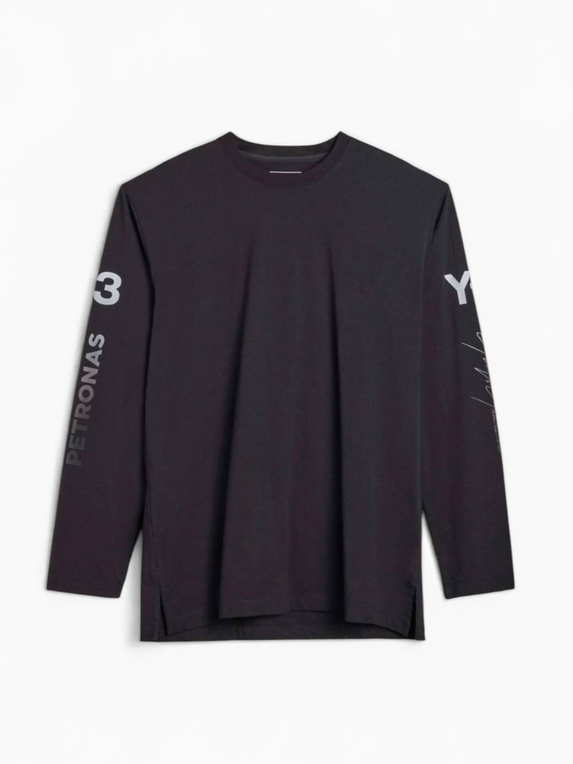 Y-3 MERCEDES-AMG PETRONAS FORMULA 1 TEAM CHAOS LOGO LONG SLEEVE TEE/ ロングスリーブ ティー/ BLACK/ 2026SS NEW