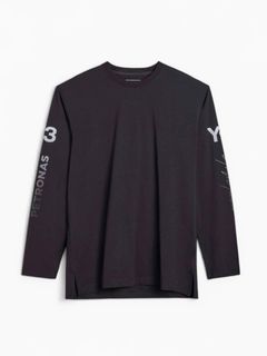 Y-3 MERCEDES-AMG PETRONAS FORMULA 1 TEAM CHAOS LOGO LONG SLEEVE TEE/ ロングスリーブ ティー/ BLACK/ 2026SS NEW
