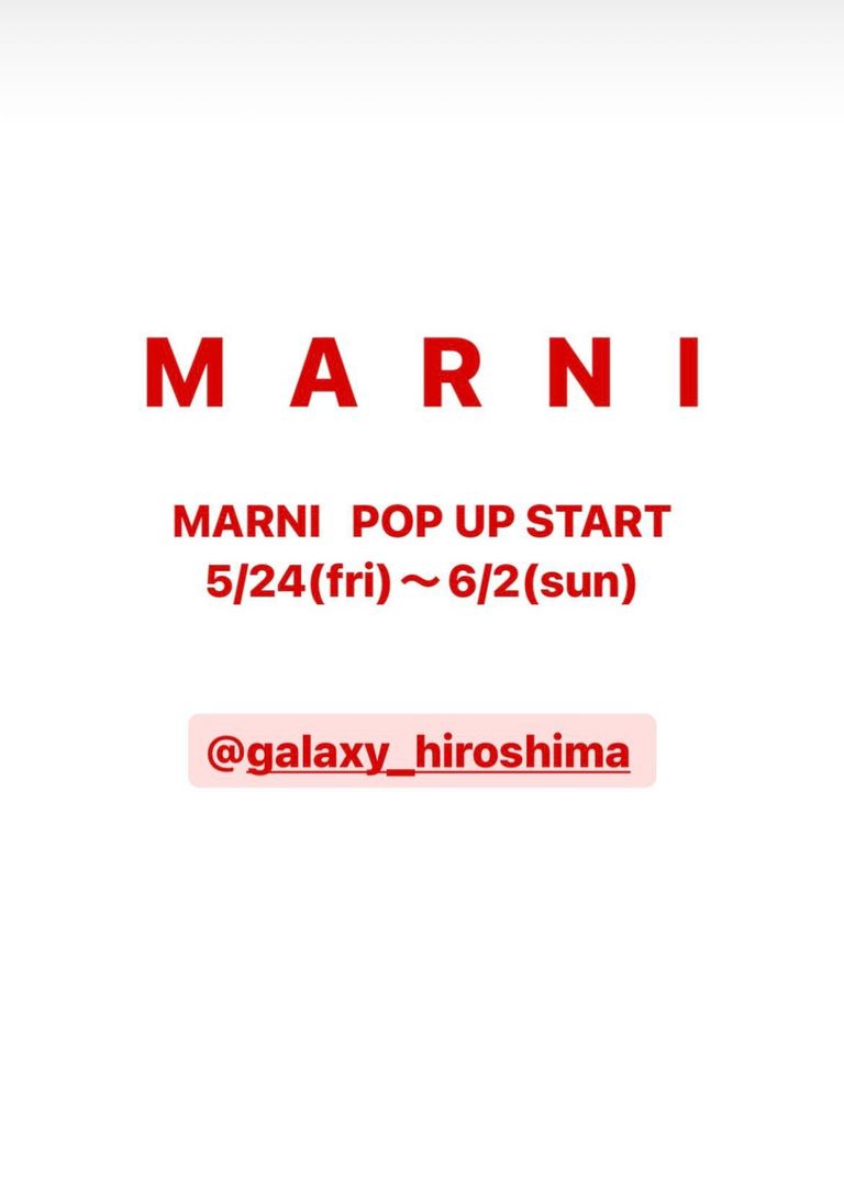 MARNI POP UP