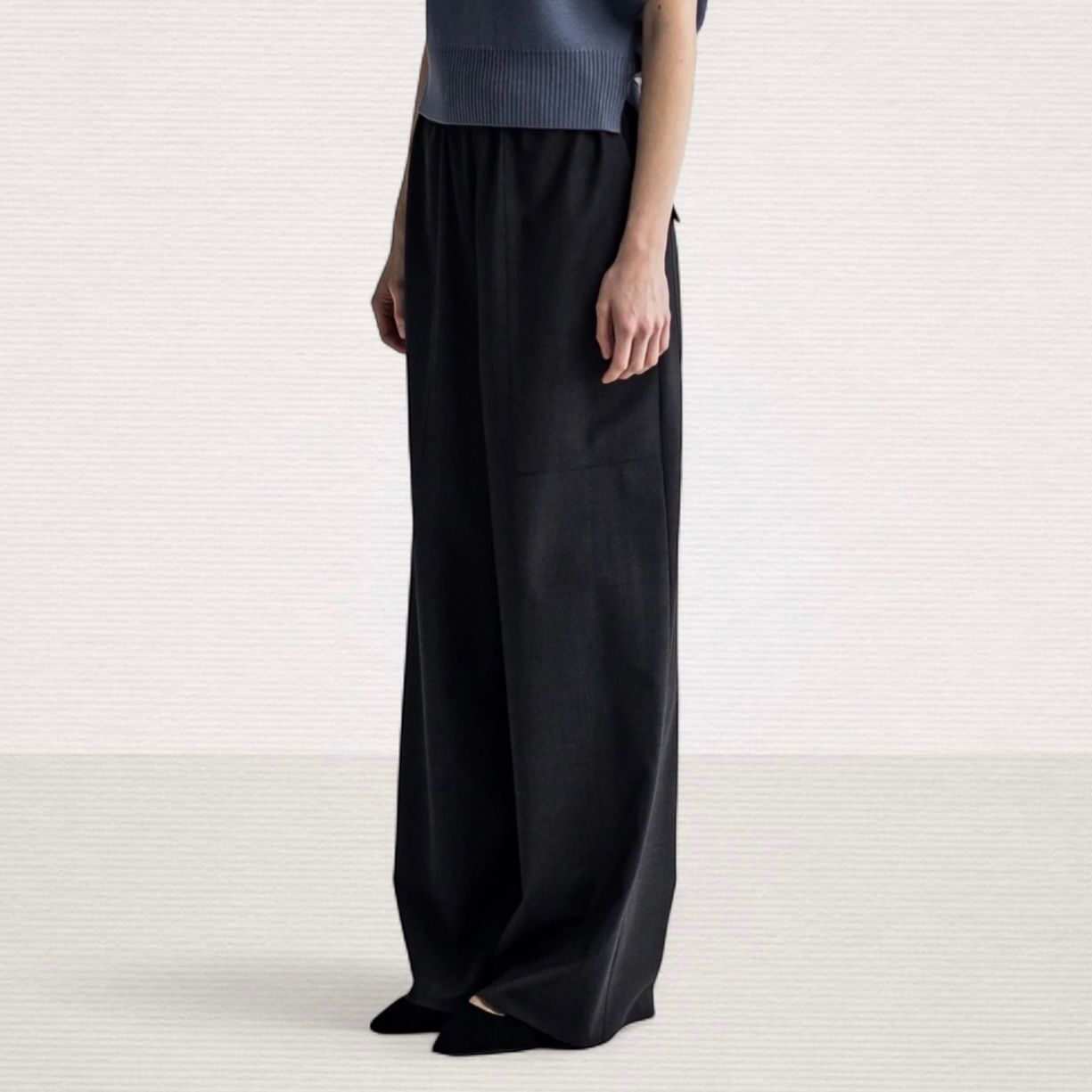 Easy Wide Leg Pants / パンツ / ブラック / 2025aw new