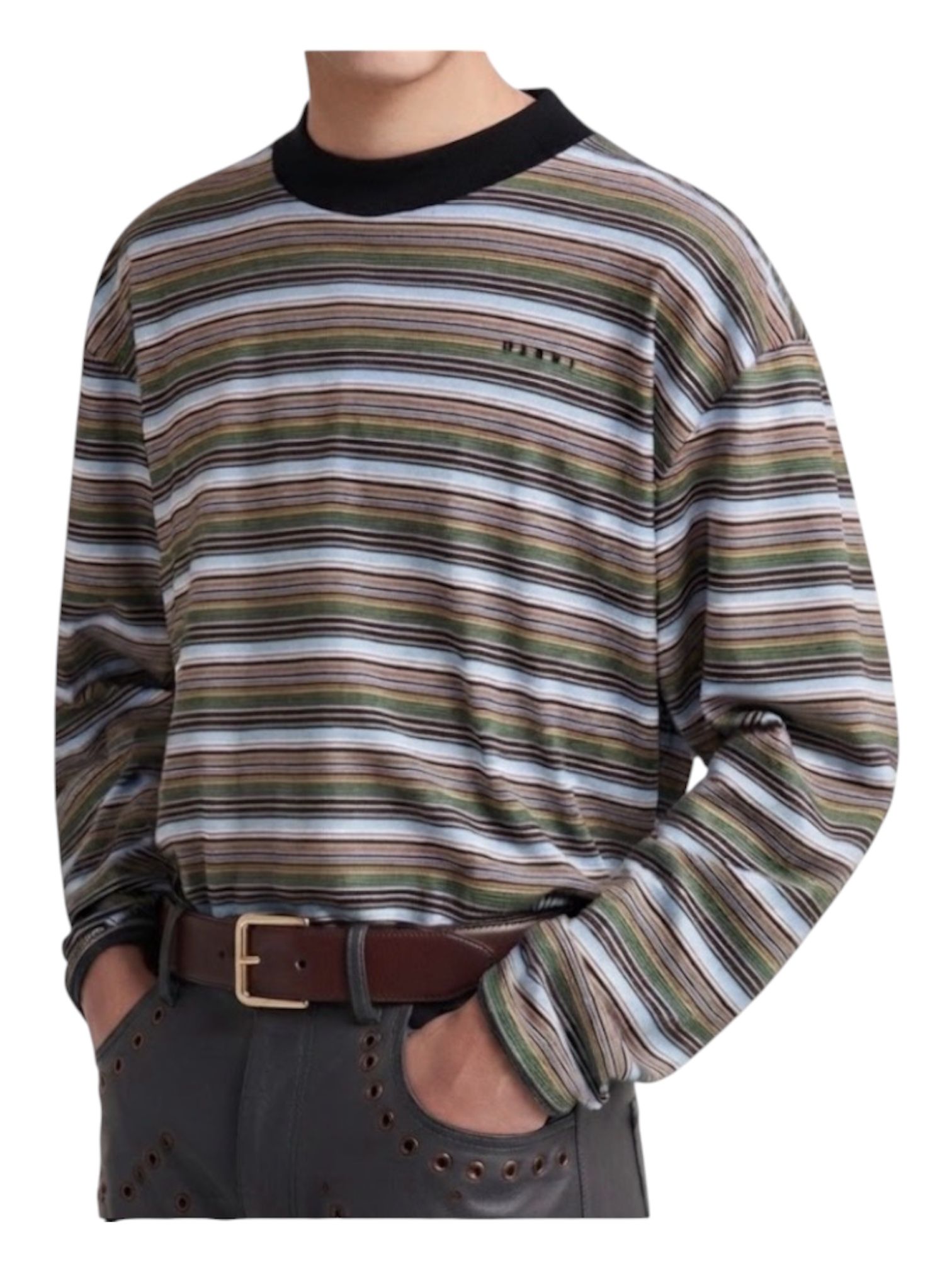 MARNI /マルチカラー ストライプ コットン 長袖Tシャツ /2026 AW /NEW