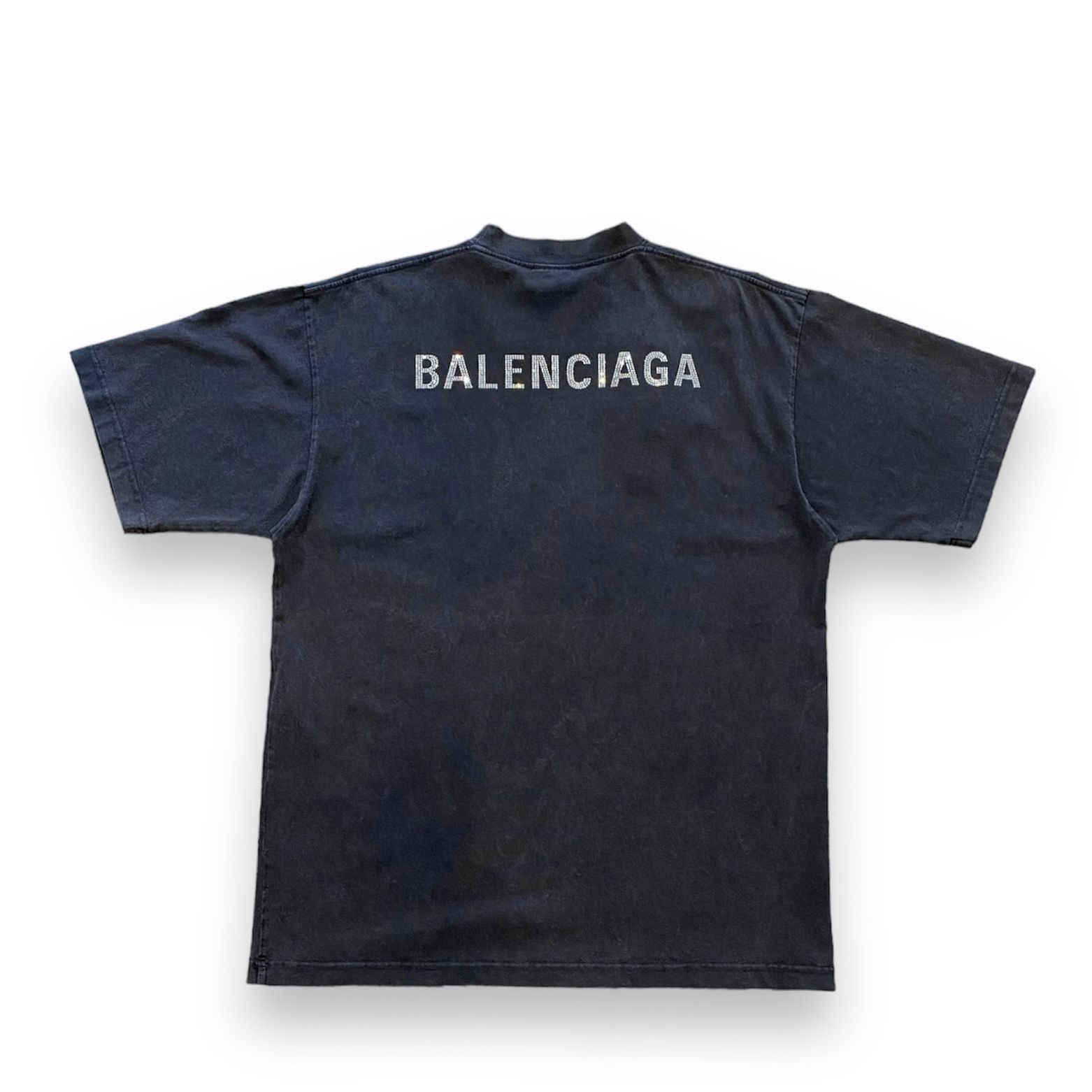 BALENCIAGA - スワロフスキーロゴ Tシャツ / Tシャツ