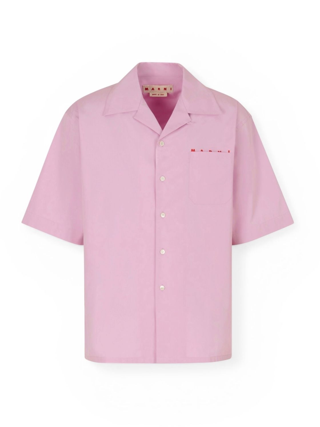 オーガニックポプリン製 オープンシャツ、コンシールロゴ入り/ 2026SS NEW