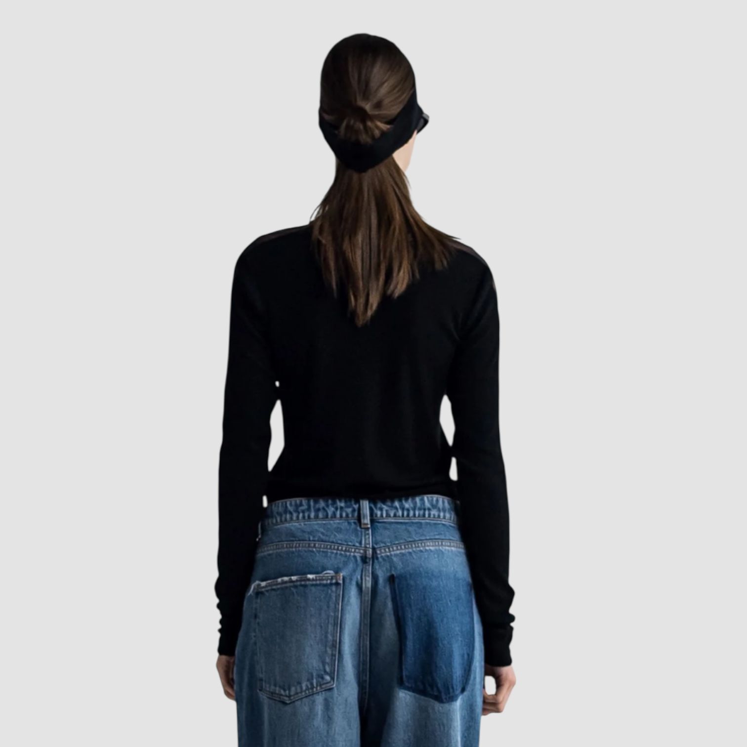 High gauge rib round neck / カットソー / ブラック / 2025aw new