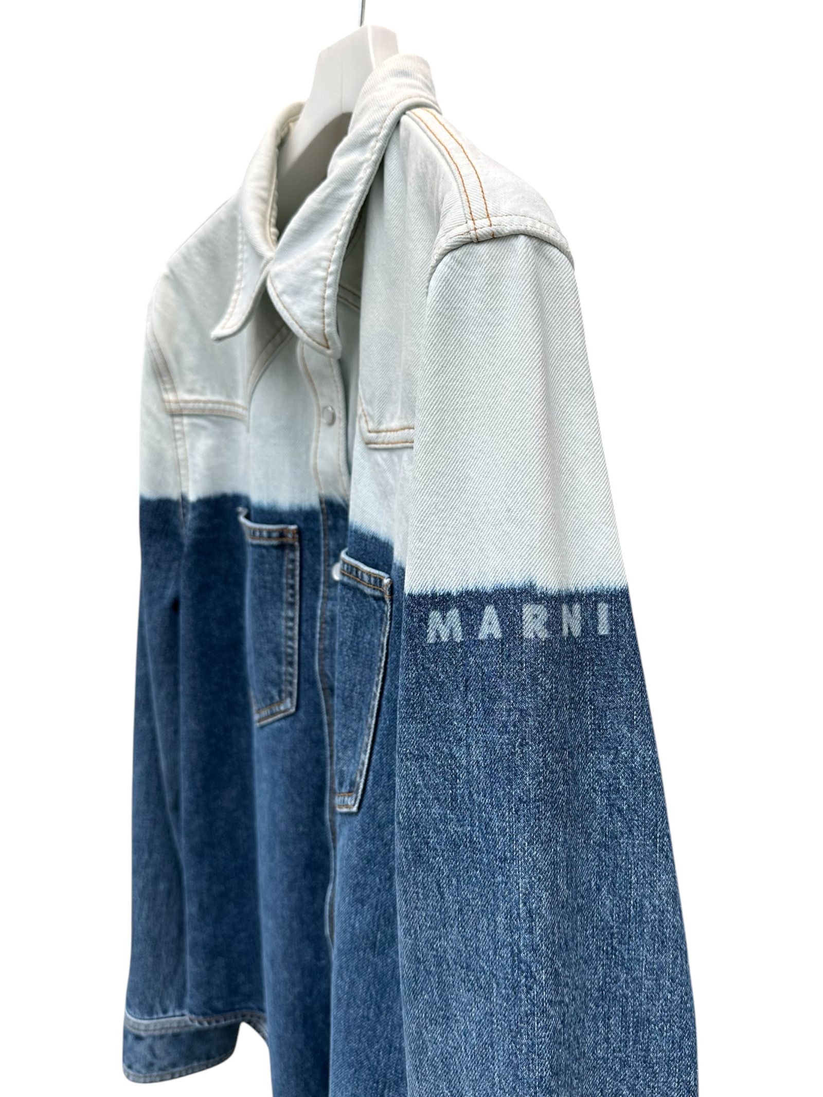 ブリーチデニム ウエスタンシャツ/ ツートンカラー/ 2026SS NEW