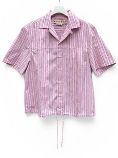 ピンクストライプ入りポプリンシャツ/ 2026SS NEW