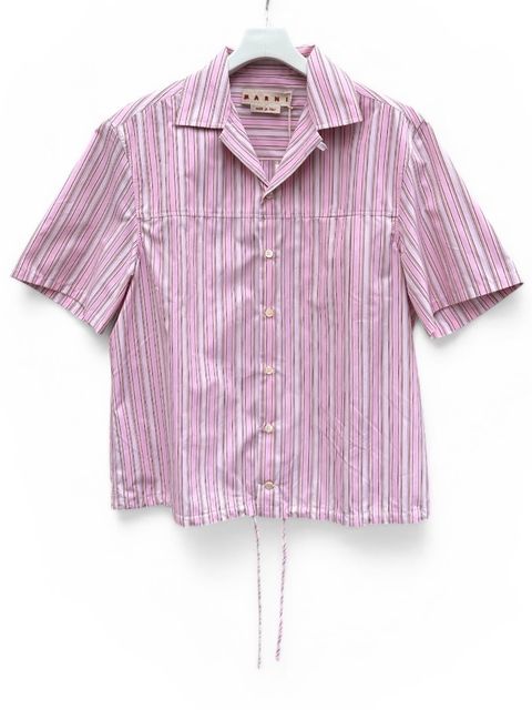 ピンクストライプ入りポプリンシャツ/ 2026SS NEW
