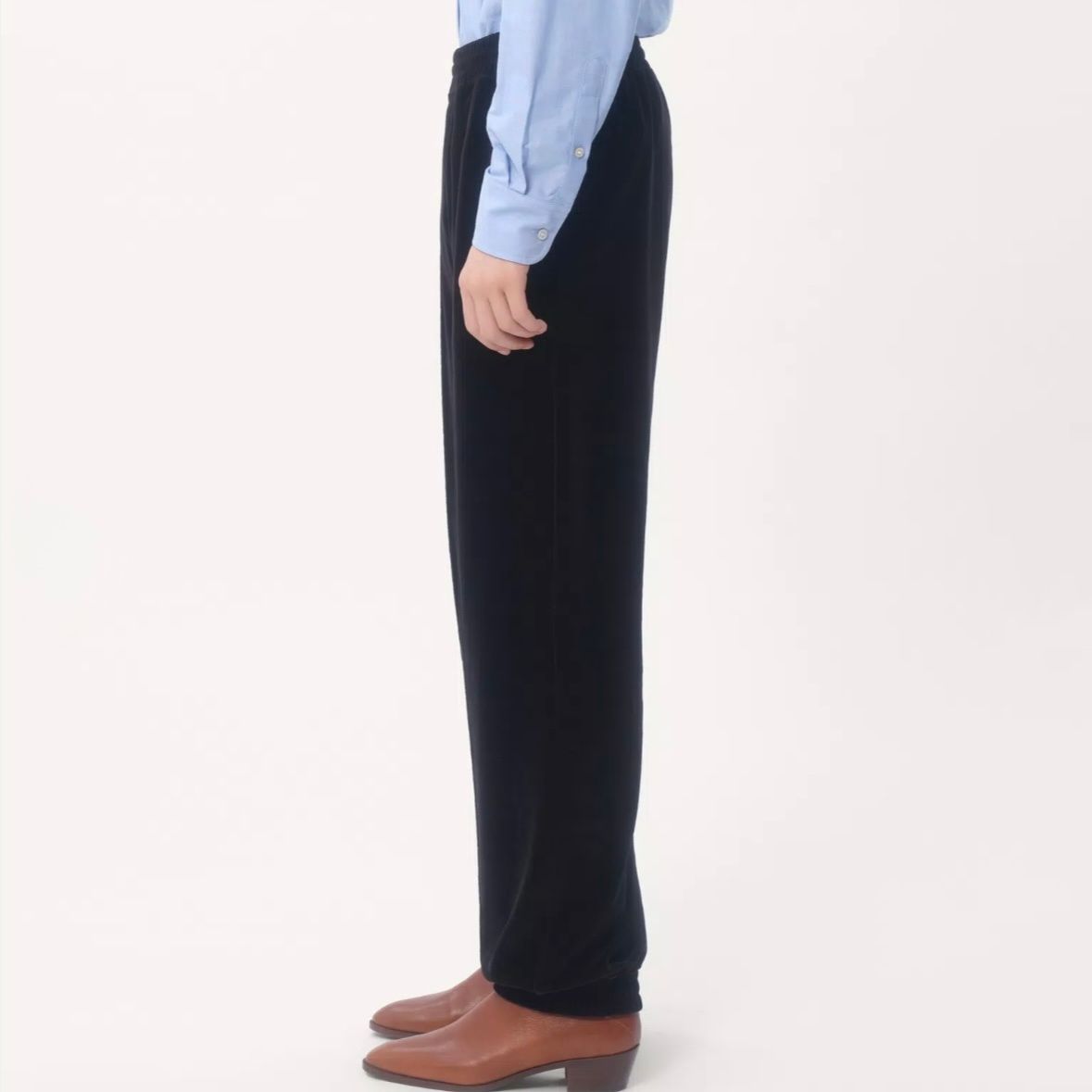 パッチ付き シェニール ジョギングパンツ / ブラック / メンズ / 2025ss new
