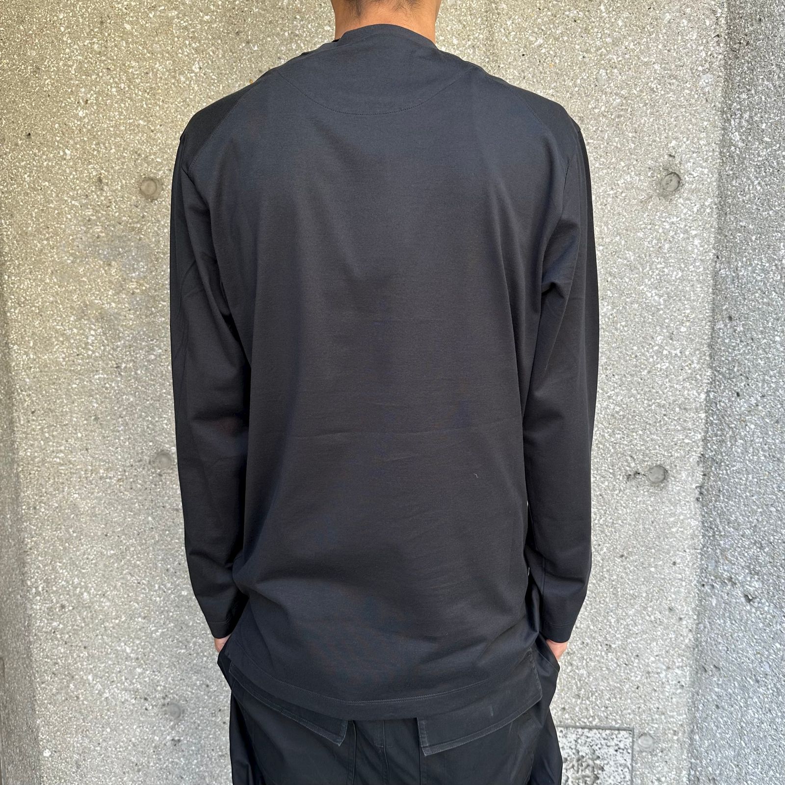 LS TEE / ロングスリーブス / コットン ロングTシャツ / ルーズフィット / ブラック