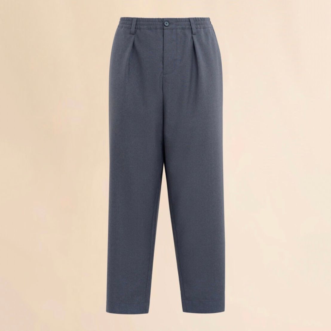 トロピカルウールパンツ / ドローストリングウエスト / グレー / メンズ / 2025aw