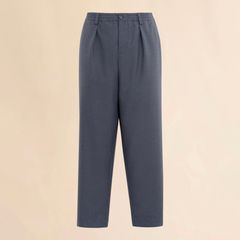 トロピカルウールパンツ / ドローストリングウエスト / グレー / メンズ / 2025aw