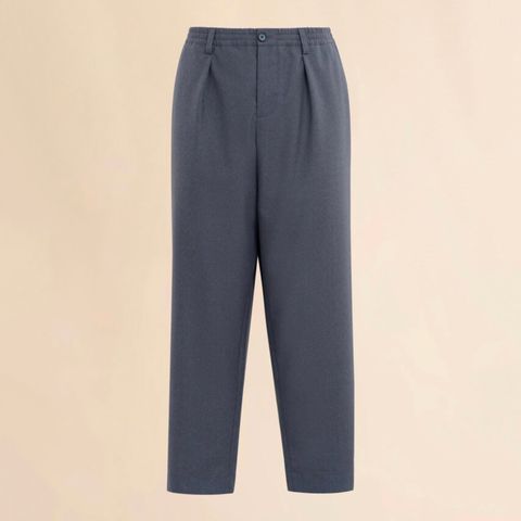 トロピカルウールパンツ / ドローストリングウエスト / グレー / メンズ / 2025aw