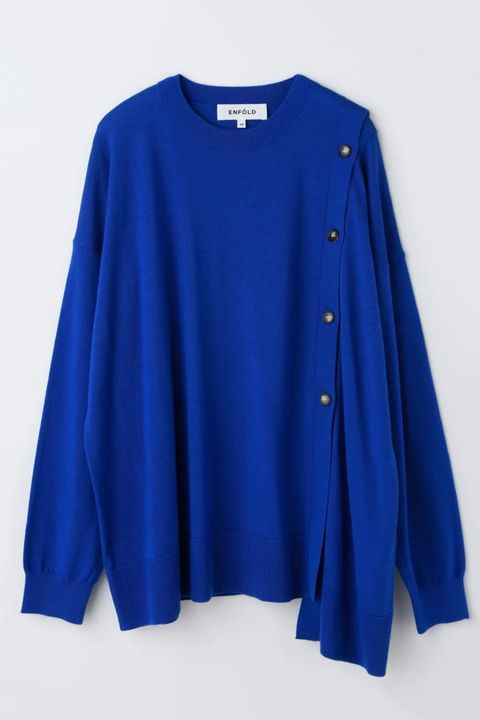 TWO-WAY PULLOVER/ニット/ブルー  2026SS new