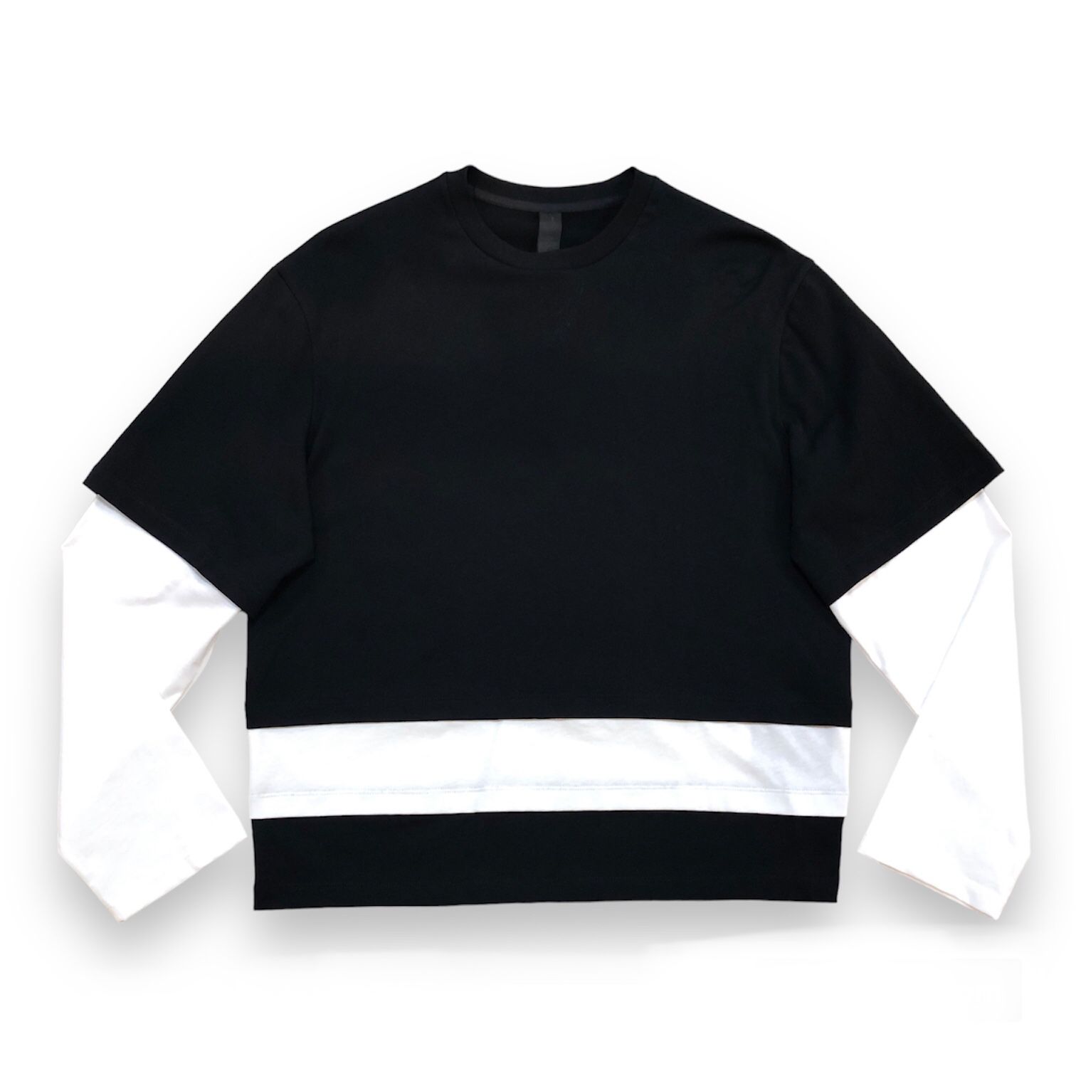 TRIPLE LAYER READY-STYLE CREW NECK/フェイクレイヤードTシャツ/メンズ - S