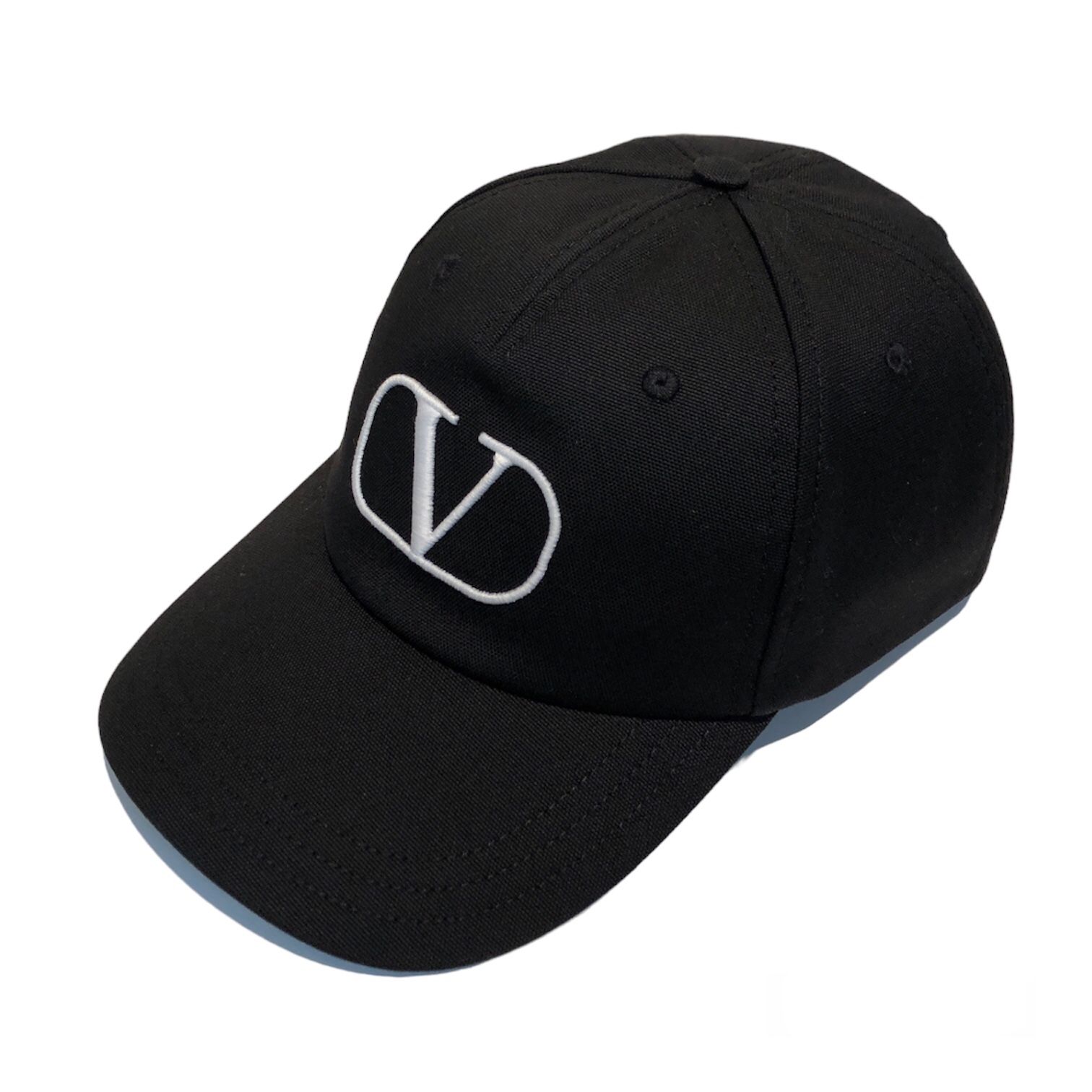 Vロゴ シグネチャー ベースボールキャップ / 帽子 / ブラック（ロゴ/ホワイト） / メンズ - 58(S)