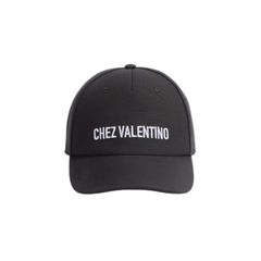 CHEZ VALENTINOベースボールキャップ / コットン / ブラック / ユニセックス / 2025ss new