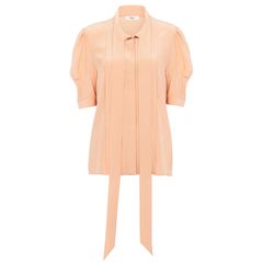 クレープデシン製 ラバリエブラウス / ベージュ / 25SS new