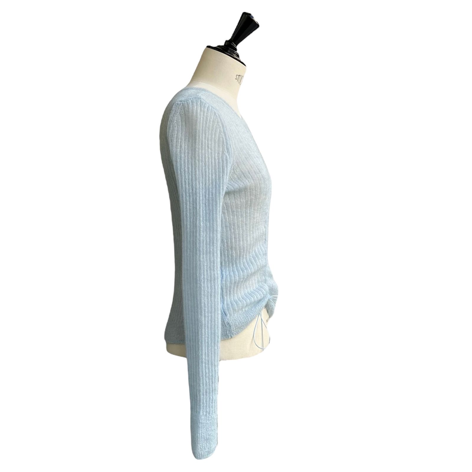 Rib knit tops / ニット / セーター / リブニット / スカイブルー